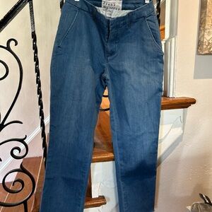 Frank & Eileen $298 Wicklow Pant 1977 Wash Italian Performance Denim Chi…